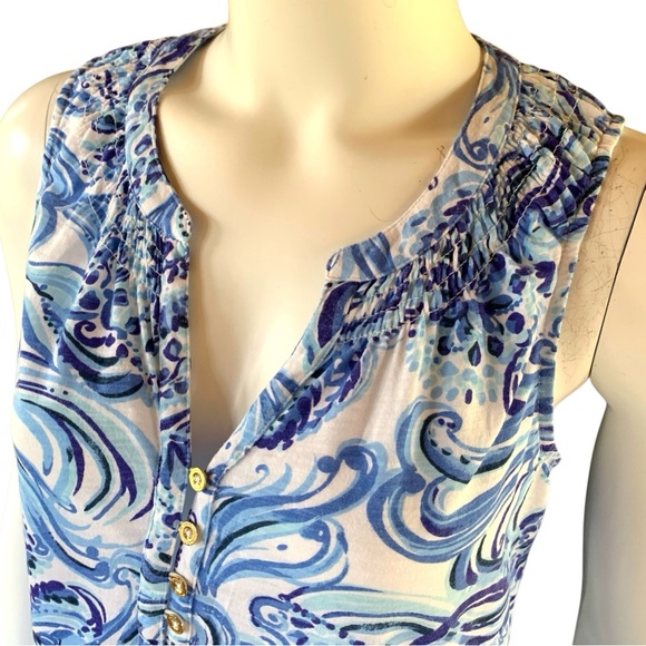 Lilly Pulitzer cotton tank top size small - Picture 3 of 10